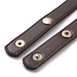 Puレザーバッグハンドル  鉄のスナップボタン付き  ココナッツブラウン  62x1.95x0.6cm&nbsp;DIY-B067-01G-06