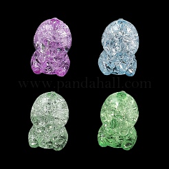 Perles en acrylique transparentes craquelées&nbsp;AC-CBA4496-10