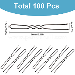 100 шт. аксессуары для волос железные заколки для волос фурнитура&nbsp;OHAR-SC0001-08