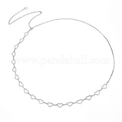 Сплав кристалл горный хрусталь сердце ссылка талия тело цепи WG9CB89-02