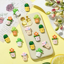50 Stück 5 Stile undurchsichtige Harz-Decoden-Cabochons&nbsp;RESI-CJ0003-88