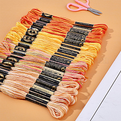 20 Knäuel 4 Farben 6-lagiges Polyester-Stickgarn&nbsp;OCOR-CY0004-38B