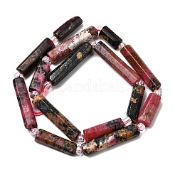 Природные родонит бисер нитей G-D353-A08