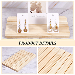 4 Stück Holzständer für Schmuck- und Ohrring-Displaykarten&nbsp;ODIS-AR0001-18