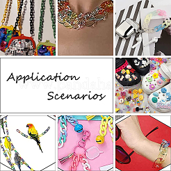 490 шт. 7 цвета прозрачные акриловые соединительные кольца TACR-PH0001-24