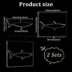 Прозрачные акриловые шаблоны DIY-WH0671-088C