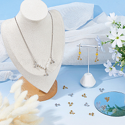 16 шт. 2-х цветные подвески из нержавеющей стали 304&nbsp;STAS-FH0002-48