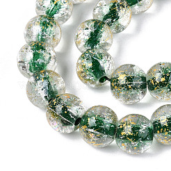 Хрустящие прозрачные стеклянные бусины нити GLAA-N030-8mm-01F