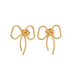 Pendientes de botón de acero inoxidable 304&nbsp;EJEW-G423-32F-G