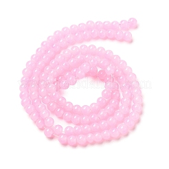 Выпечки окрашены имитация нефрита стекловолокна круглый шарик DGLA-XCP0001-25