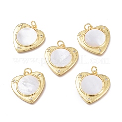 Латунные микропаве прозрачные подвески с фианитом ZIRC-Q023-16G