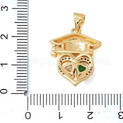 Ottone micro spianare pendenti zirconi&nbsp;KK-CBA0009-10G-C