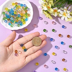 240шт 8 цвета прозрачные стеклянные бусины нити&nbsp;GLAA-YW0005-30