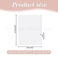 60 шт. мини-бумажная книга&nbsp;AJEW-HY0002-48