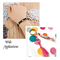 Наборы для изготовления эластичных браслетов с алфавитом своими руками&nbsp;DIY-PJ0001-08