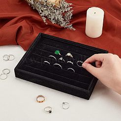 Деревянные кубом ювелирные кольца дисплеи RDIS-NB0001-10