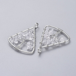 Pendentifs en laiton plaqué durable&nbsp;KK-D531-02P