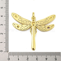 Латунные микропаве прозрачные подвески с фианитом KK-R159-21A-G