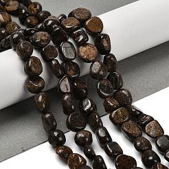 Природные бронзитом бисер нитей G-P497-01E-77