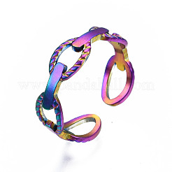 Открытые овальные кольца-манжеты&nbsp;RJEW-N038-029