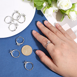 8 Stück verstellbare Ringbeschläge aus Messing&nbsp;KK-ME0003-98