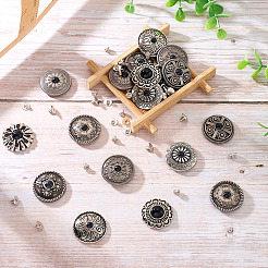 9 стиль заклепки из сплава декоративные BUTT-SW0001-05