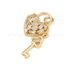 Латунные микро проложить кубического циркония подвески KK-F919-14G