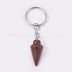 Synthetischer goldstone keychain&nbsp;KEYC-P041-A07