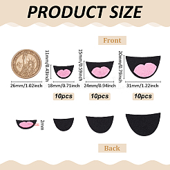 1 пакетик фетрового ротика для куклы&nbsp;AJEW-FG0004-91B