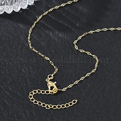 Colliers à chaîne en laiton de 1.5 mm pour femmes&nbsp;KK-CBA4FD4-14G