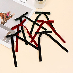 20 шт. 2-х цветные аксессуары для украшения в виде банта из ворса&nbsp;DIY-SP0004-81