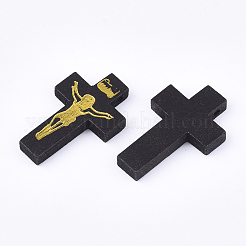 Pendentifs en bois imprimées&nbsp;WOOD-S050-35A-01