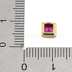 Cabochons en zircon cubique pavés de laiton&nbsp;CU-CBA30E8-05G