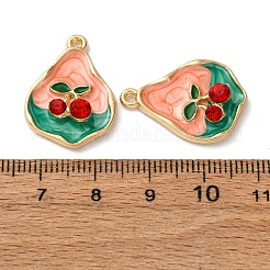 Подвески из эмалевого сплава легкого золота&nbsp;ENAM-B028-33KCG-03