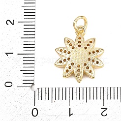 Pendenti in ottone con micro pavé di zirconi trasparenti per San Valentino&nbsp;KK-D258-04G-03