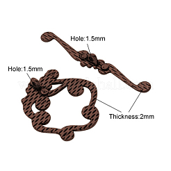 Застежка тоггл из сплава PALLOY-2152-R-NR