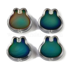 Двухцветные стеклянные бусины для настроения GLAA-Z007-13M