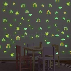 Adesivi murali luminosi in pvc impermeabile&nbsp;DIY-WH0308-215