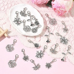 Décorations pendantes en alliage de style tibétain&nbsp;HJEW-YW00571