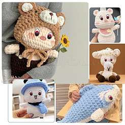 Овальные пластиковые/смоляные безопасные глаза для поделок&nbsp;DIY-GL0005-64B