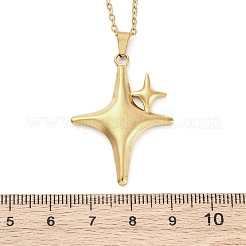 Ожерелья с подвеской sparkle star 304 из нержавеющей стали&nbsp;NJEW-M096-29G