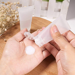20 ml nachfüllbare Flaschen mit Flip-Top-Verschluss aus mattem PE-Kunststoff&nbsp;LS-MRMJ-WH0024-01A