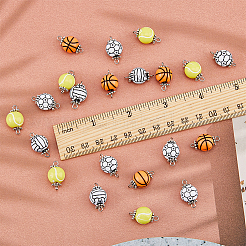 80 шт. 4 стиля акриловых шармовых соединителей&nbsp;FIND-HY0001-66