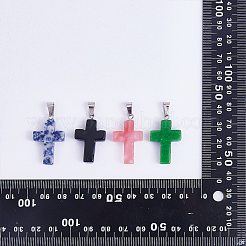 25шт 25 стиля подвески из натуральных и синтетических драгоценных камней G-SZ0002-14