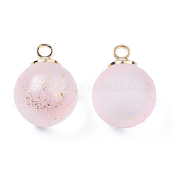 Двухцветные прозрачные стеклянные подвески&nbsp;GLAA-N035-020C-C06