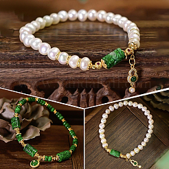 10 perle de jade naturel du Myanmar&nbsp;G-SP0001-50