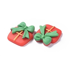 Cabujones de resina opaca con tema navideño&nbsp;RESI-F042-01C