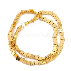 Гальванические нити из синтетических немагнитных гематитовых бусин G-C156-02G