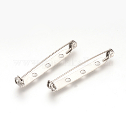 Не тускнеющая 304 нержавеющая сталь брошь булавка задняя планка фурнитура STAS-Q184-04C