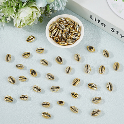 100 шт. гальванизированные натуральные бусины из ракушек каури BSHE-LT0001-05A